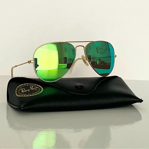Ray-Ban Accessories Rayban Aviator Sunglasses Matte Gold
